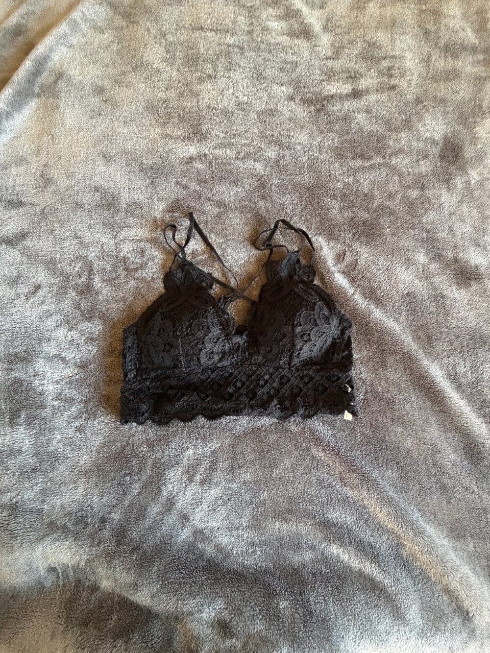 NWOT Anemone Bralette Black Size Large L